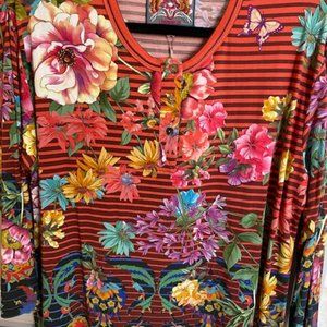 Johnny Was Rico Henley Tee (NWT)